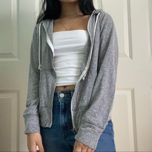 Heather gray hoodie